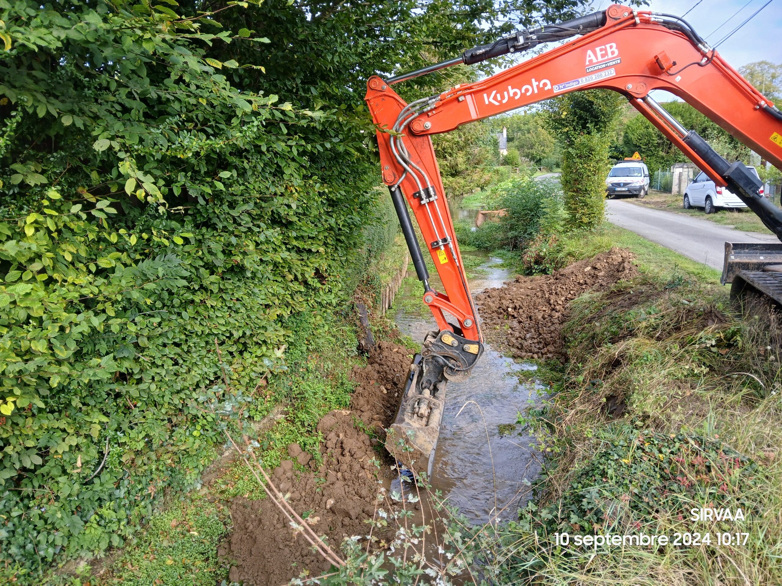 Reprise du chantier à Veaugues en septembre 2024